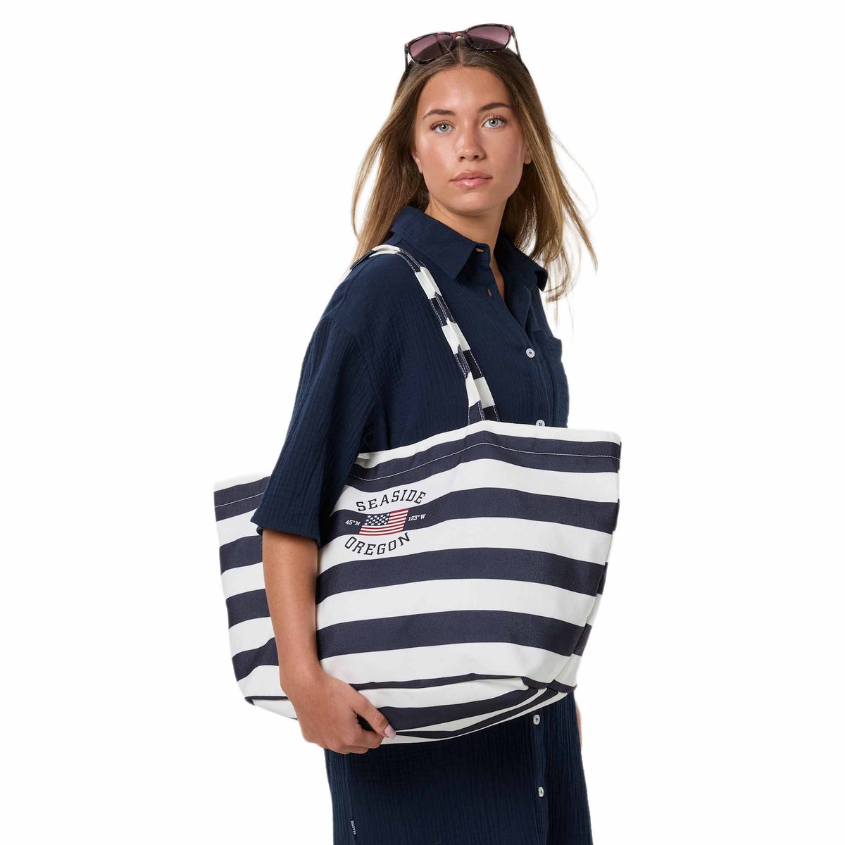 Seaside Seaside Stripe Strandtas – Strandtas – Maat ONESIZE