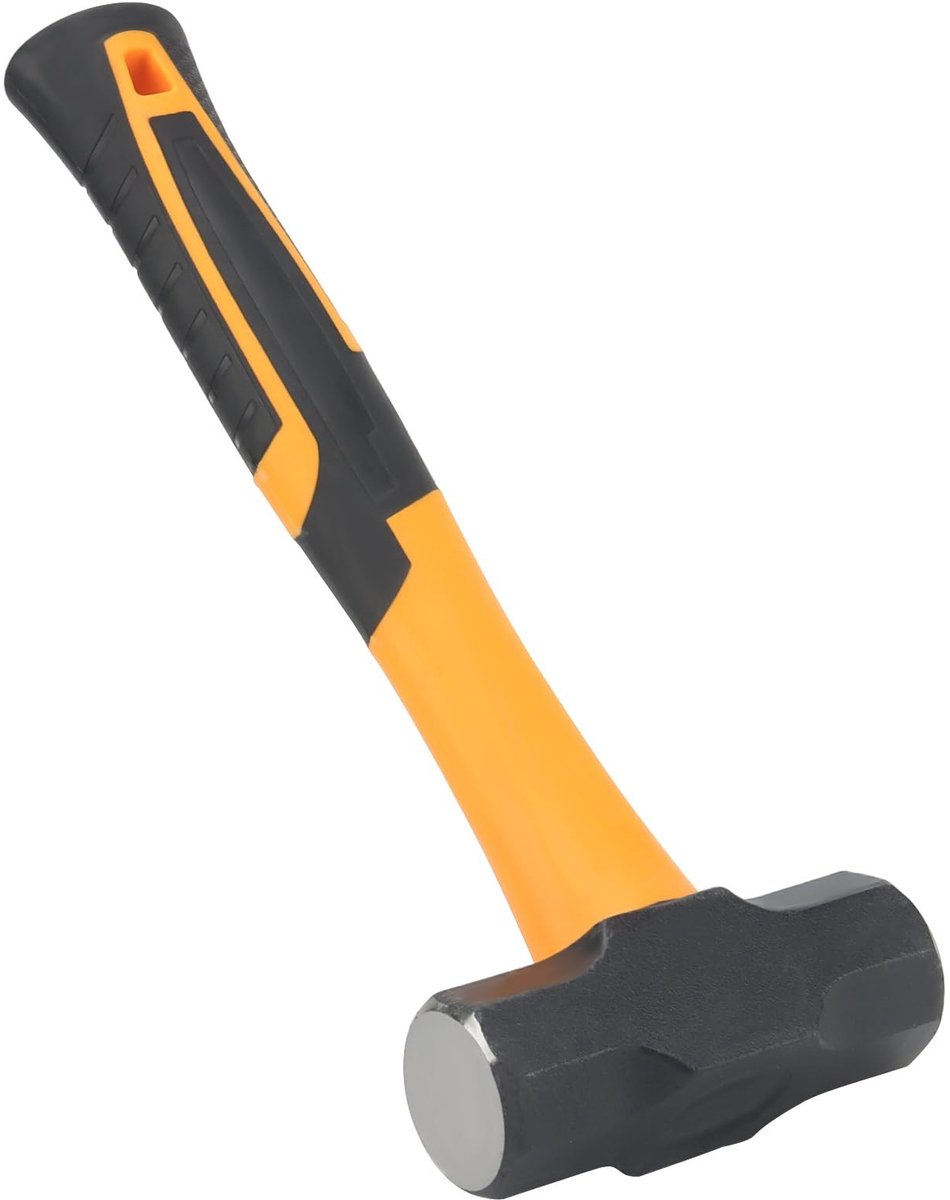 Dailygoods- Sleggehamer 2lb - 1.15kg - Carbon Staal - Tuinieren - Bouwconstructie - Schokbestendig - Hamer