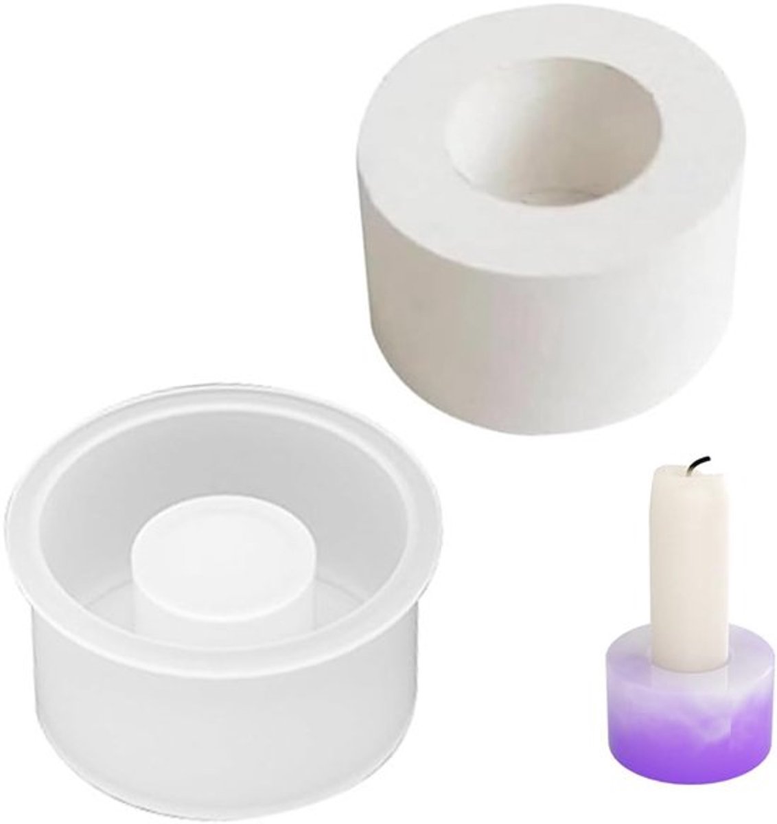 Dailygoods- Gietvorm - Siliconen - Kandelaar - Kaarsenhouder