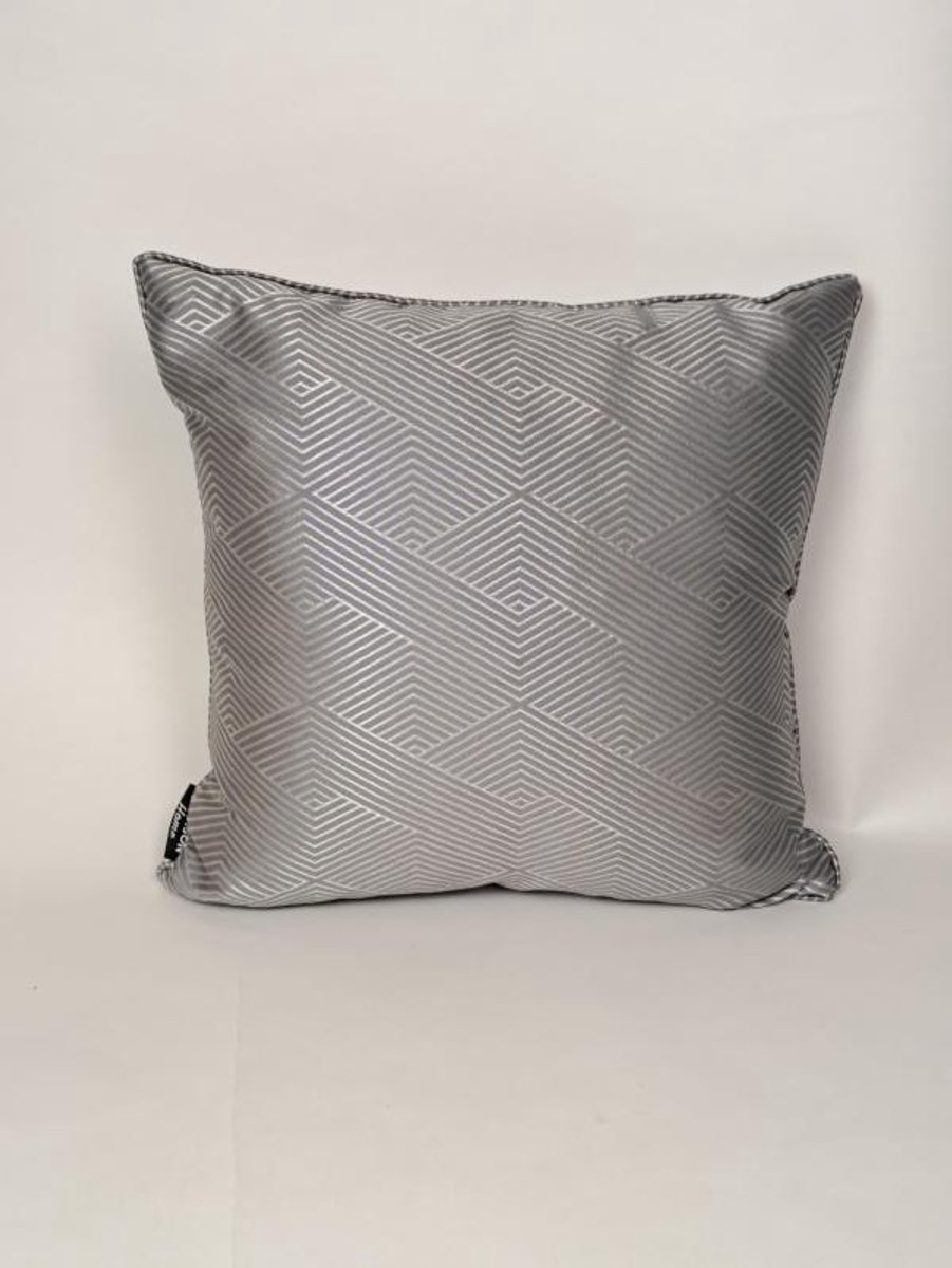 Madison Home Madison sierkussen 40x40cm Salina Silver Grijs
