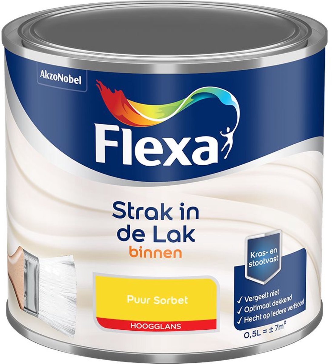 Flexa - Strak In De Lak Binnenlak Hoogglans - Puur Sorbet - Mengverf - 500 Ml