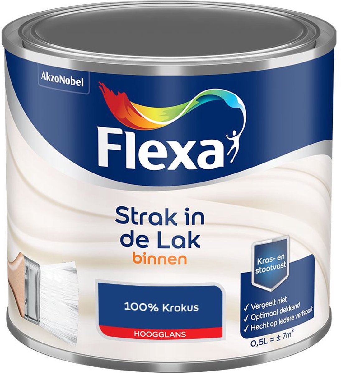 Flexa - Strak In De Lak Binnenlak Hoogglans - 100% Krokus - Mengverf - 500 Ml