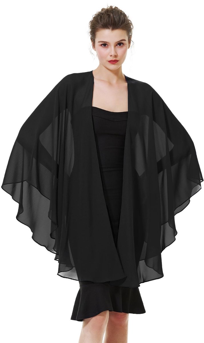 Chiffon Sjaal En Wraps Dames Bruidssjaal Zomer Elegant voor Bruiloft Festival