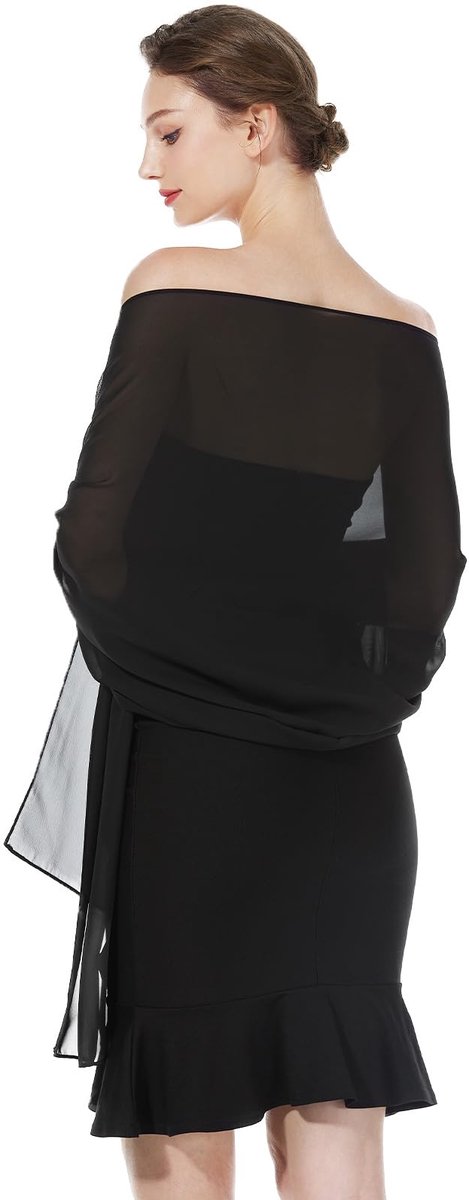 Chiffon Sjaal En Wraps Lichtgewicht Sjaals Gestolen Zijde Gevoel Sheer Cover Up Voor Vrouwen Zomer Bruiloft Bruidsmeisjes Avond