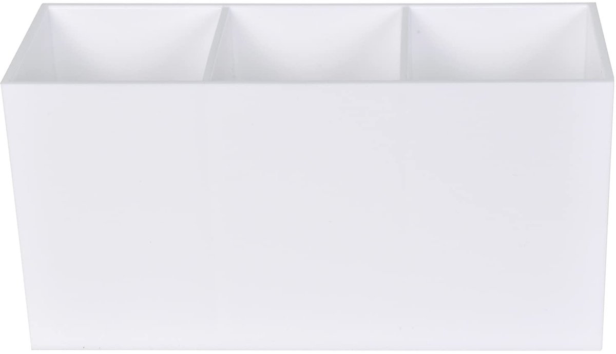 Make-upborstelhouder Met 3 Sleuven - Cosmetische Organizer Voor Make-upkwasten, Eyeliners, Lippenstift, Lipgloss - Displayhouder en Opberghouder