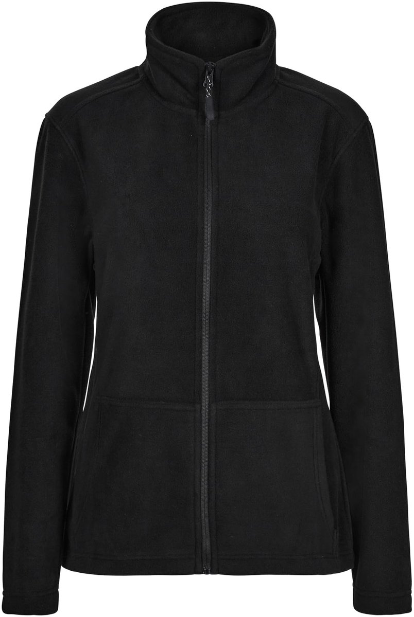 Fleecejack voor dames, zwart, maat L, Zwart, L