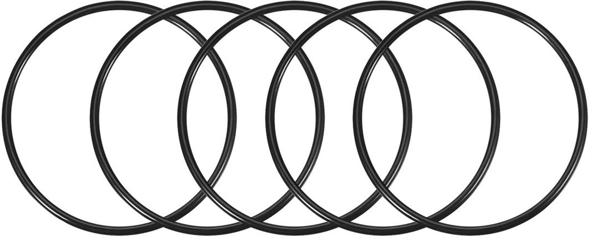 sourcing map 5 stuks O-ringafdichtingen, 97 mm x 105 mm x 4 mm, metrisch nitrilrubber, rubberen afdichting, afdichtring voor roomdispenser, pomp, snelkoppeling, reserveafdichting, vuladapter
