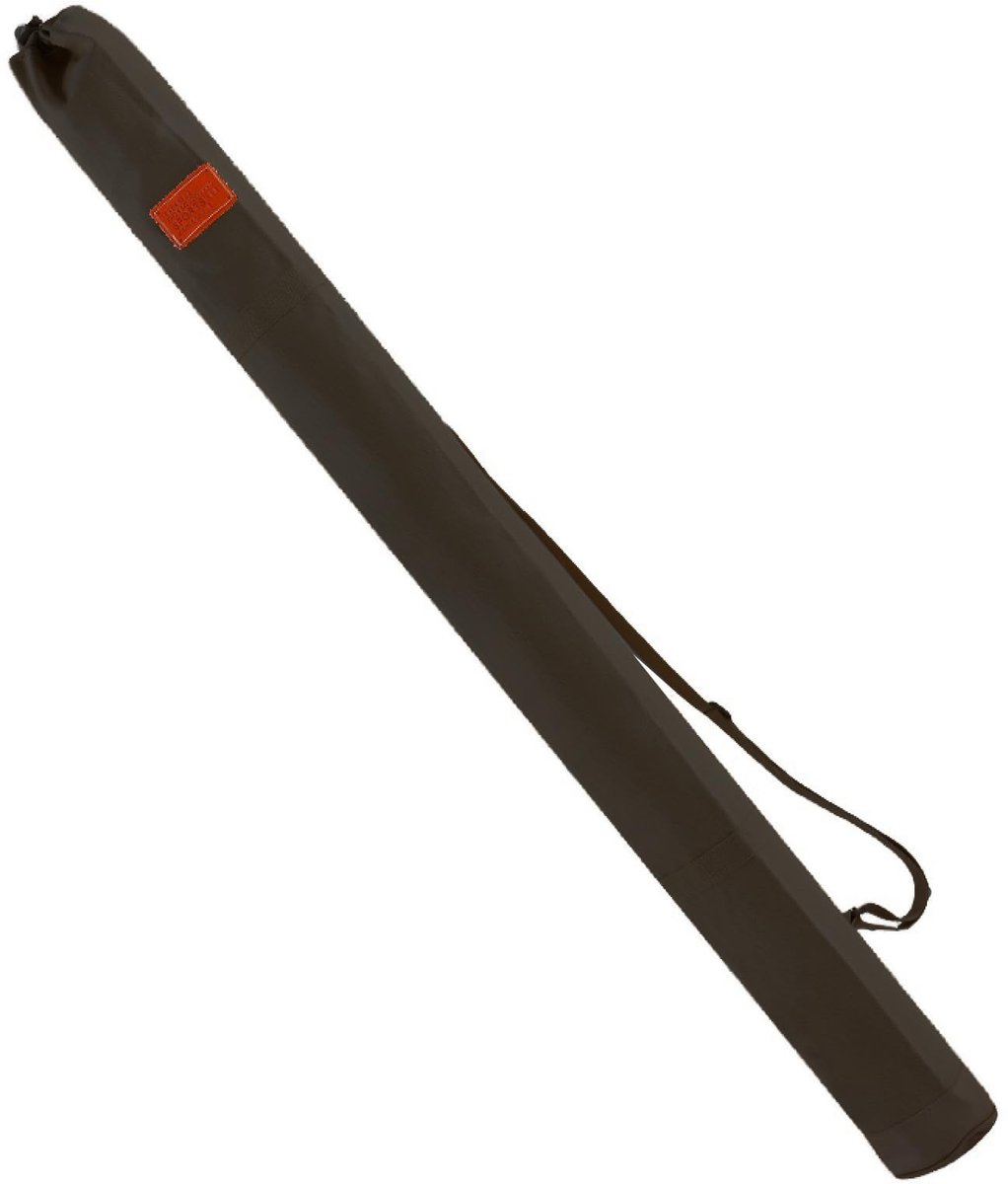 Dailygoods - Hengeltas Rod Case viskoffer foudraal, vishengeltas met schouderriem, grote capaciteit vistas, canvas, lange vistas, zwart, zwart, 1.4m, uniseks