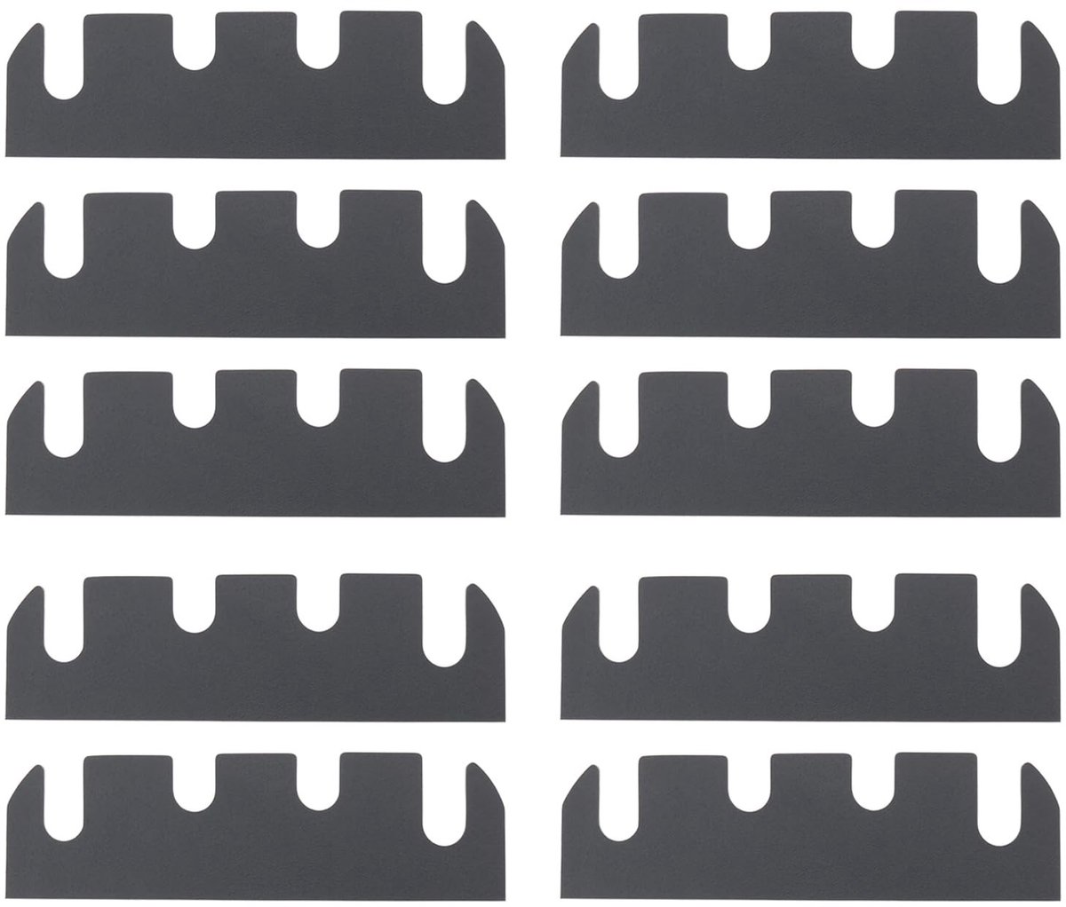 Dailygoods - 10 Stuks Deur Scharnier Shims met Zwarte Coating