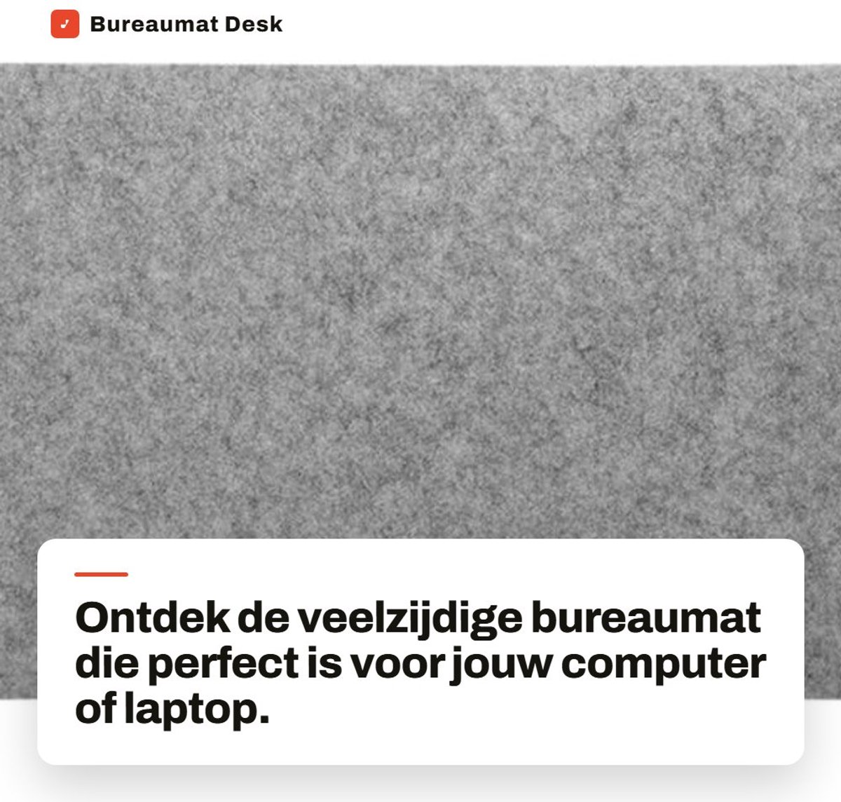 Dailygoods- Bureaumat Antistatisch - 68x33 cm - Polyester - Stofdicht - Krasbestendig - Opvouwbaar - Milieuvriendelijk - Muispad