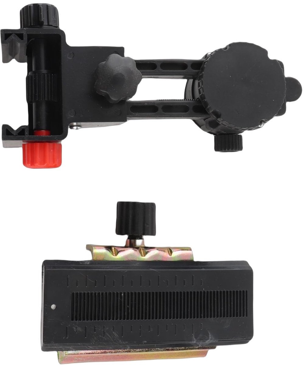 Dailygoods- Nivelleringsstandaard Verlengstuk - Fijnafstelling Beugel - Adapterplaat - Telescopische Paalkop - Stevig ABS/IJZER - Brede Toepassing - Nivelleeradapter