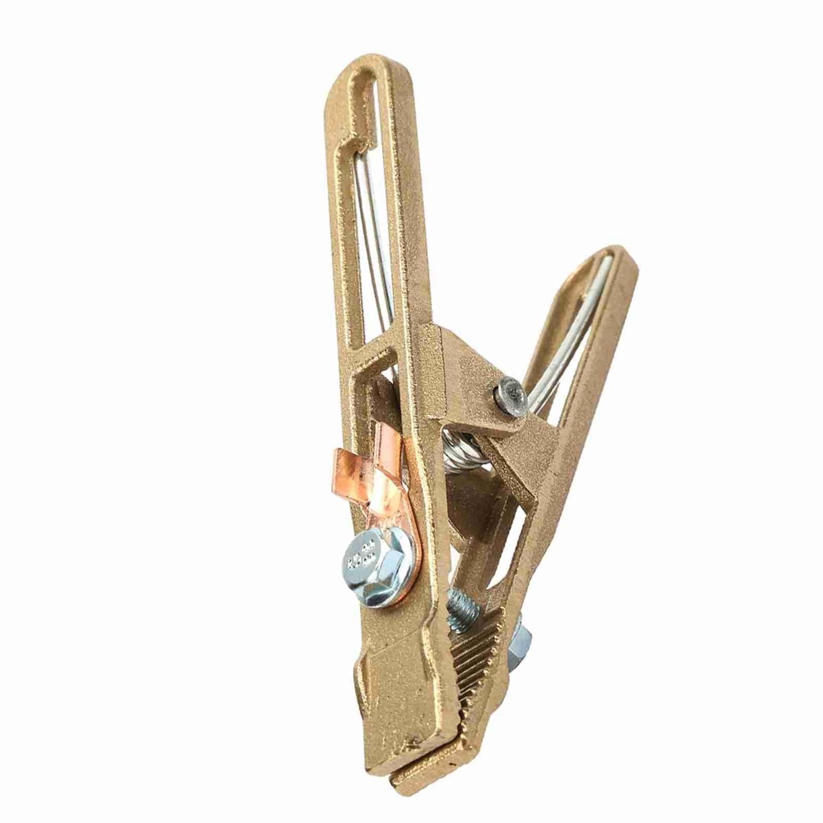 Dailygoods- Grondklem A-type - Messing - Geschikt voor Lasmachines - Lange Levensduur - Goede Geleidbaarheid - Veilig in Gebruik - Lasklem