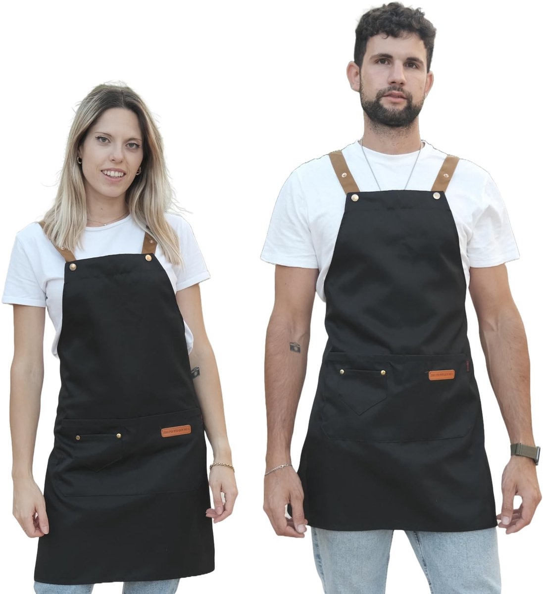 Dailygoods- Werkschort Professioneel - Snijbestendig - Waterafstotend - Verstelbaar - Met zakken - Ideaal voor keuken en tuin - Schort