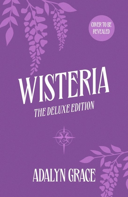 Boekomslag van Wisteria, de Deluxe Editie, met paarse achtergrond en decoratieve takken.