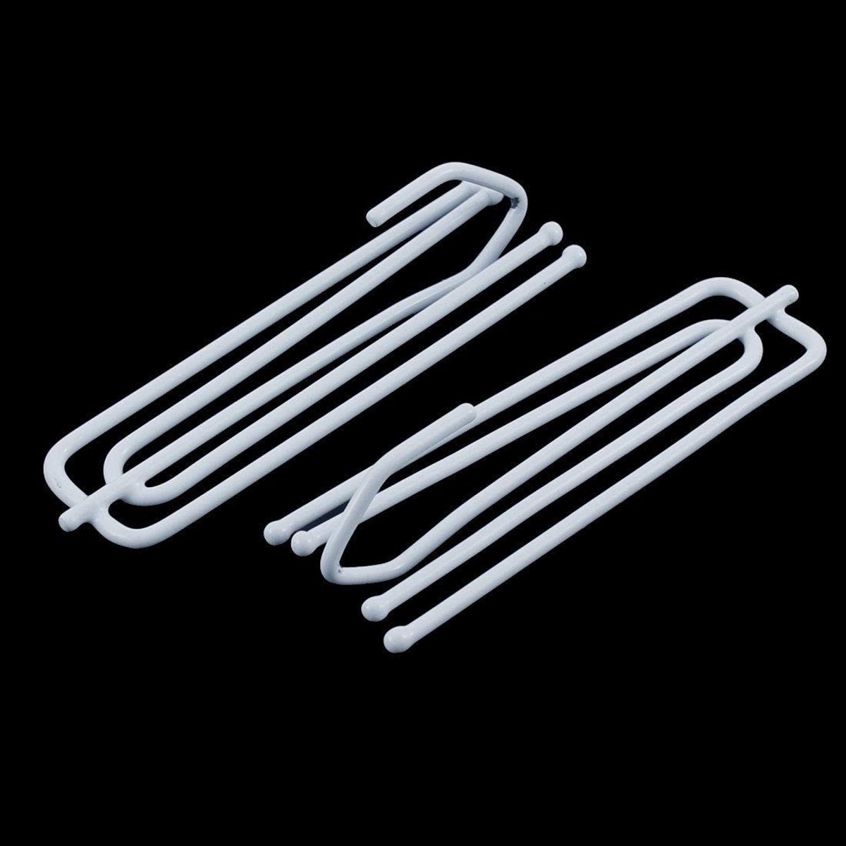Dailygoods- Gordijnhaken Metalen 60 Stuks - Zware Plooihaken - Roestvrij Staal - Duurzaam - Geschikt Voor Gordijnrails - Herbruikbaar