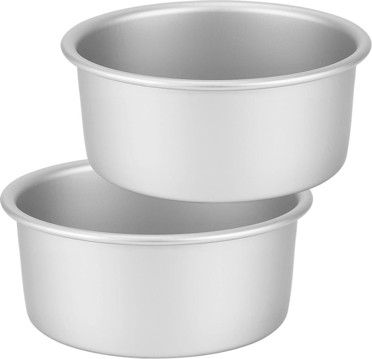 Bakvorm Ø 20 cm, professionele geanodiseerde aluminium taartpan met losse bodem, geschikt voor Chiffon-koek en Sponge-koek, zilver