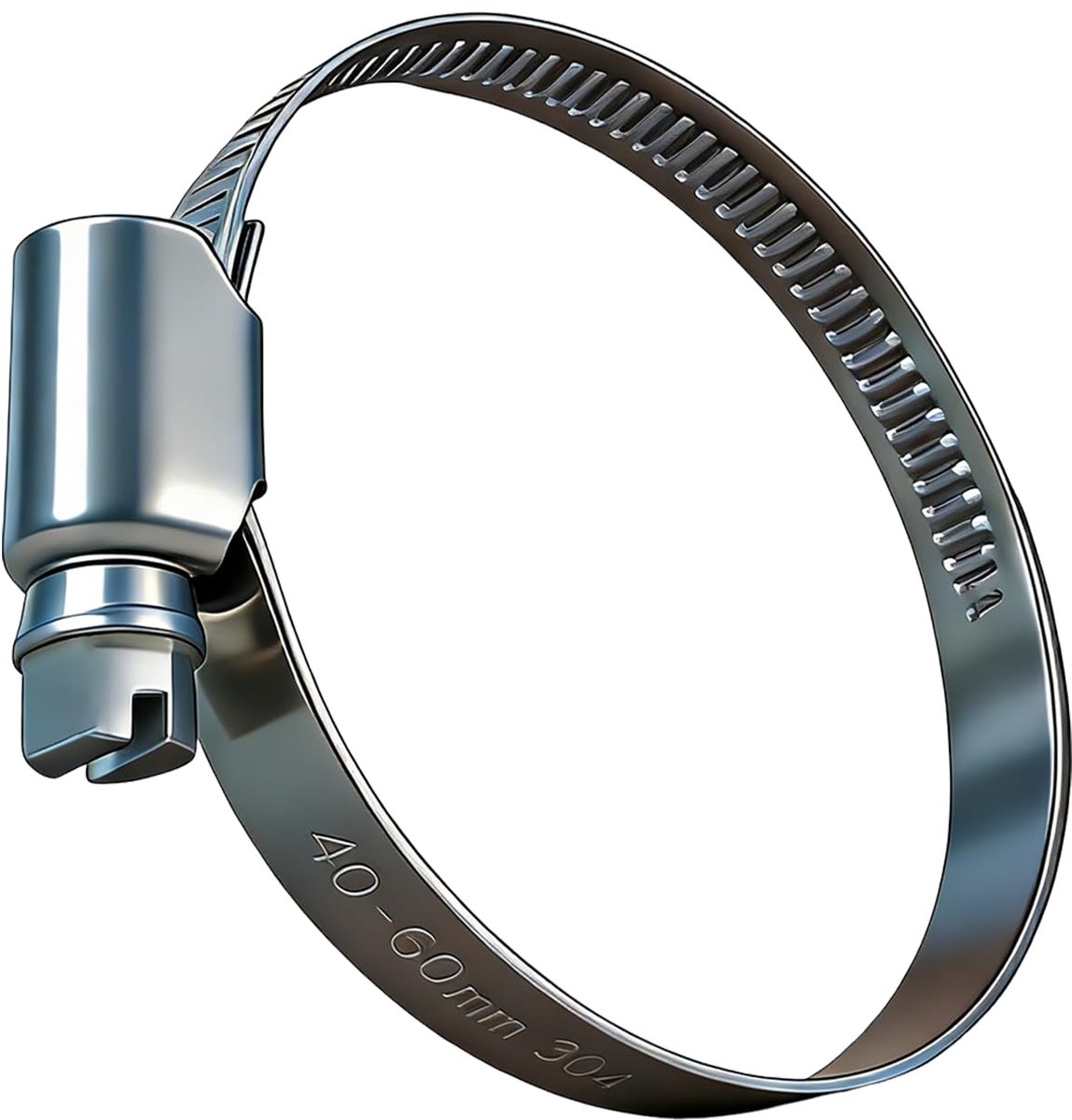 Slangklemmen 40-60mm van Roestvrij Staal A2 V2A 304,Verstelbare Klemmen voor Wasmachines,Huishoudelijke Installaties,Waterleidingen,Tuinen