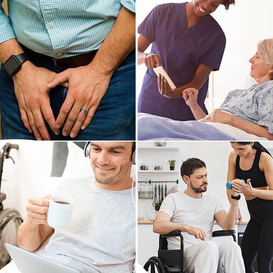 4Pcs Katheter Been Tas Houder Herbruikbare Katheter Mouwen Blijven Op Zijn Plaats Urine Been Tas Houder Riem Urinezakken Voor Mannen Vrouwen Medium — afbeelding 5