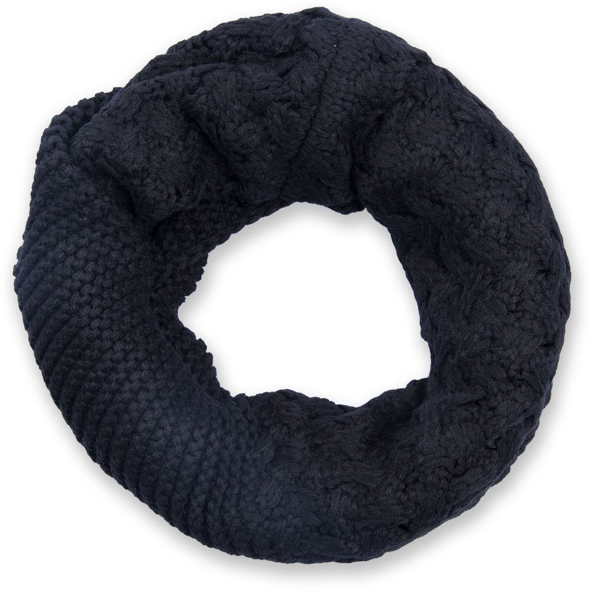 styleBREAKER Lussen Sjaal Met Patroonmix, Effen Buissjaal, Winterse Gebreide Sjaal, Uniseks 01018153