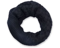 styleBREAKER Lussen Sjaal Met Patroonmix, Effen Buissjaal, Winterse Gebreide Sjaal, Uniseks 01018153
