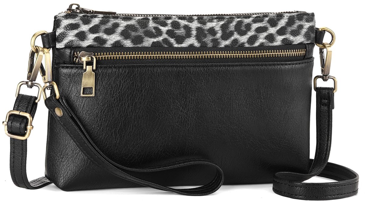 SENDEFN Kleine Crossbody Telefoon Tassen Voor Vrouwen Lederen Clutch Polsband Portemonnees Crossbody Schouder Handtas Met 2 Riemen