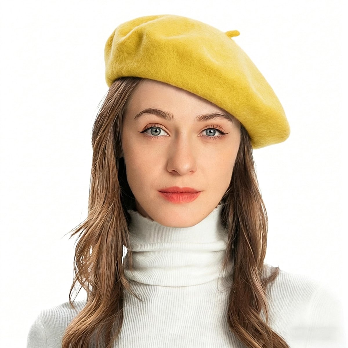 ZLYC Klassieke baret voor dames, Franse kunstenaarsbaret, Eén maat