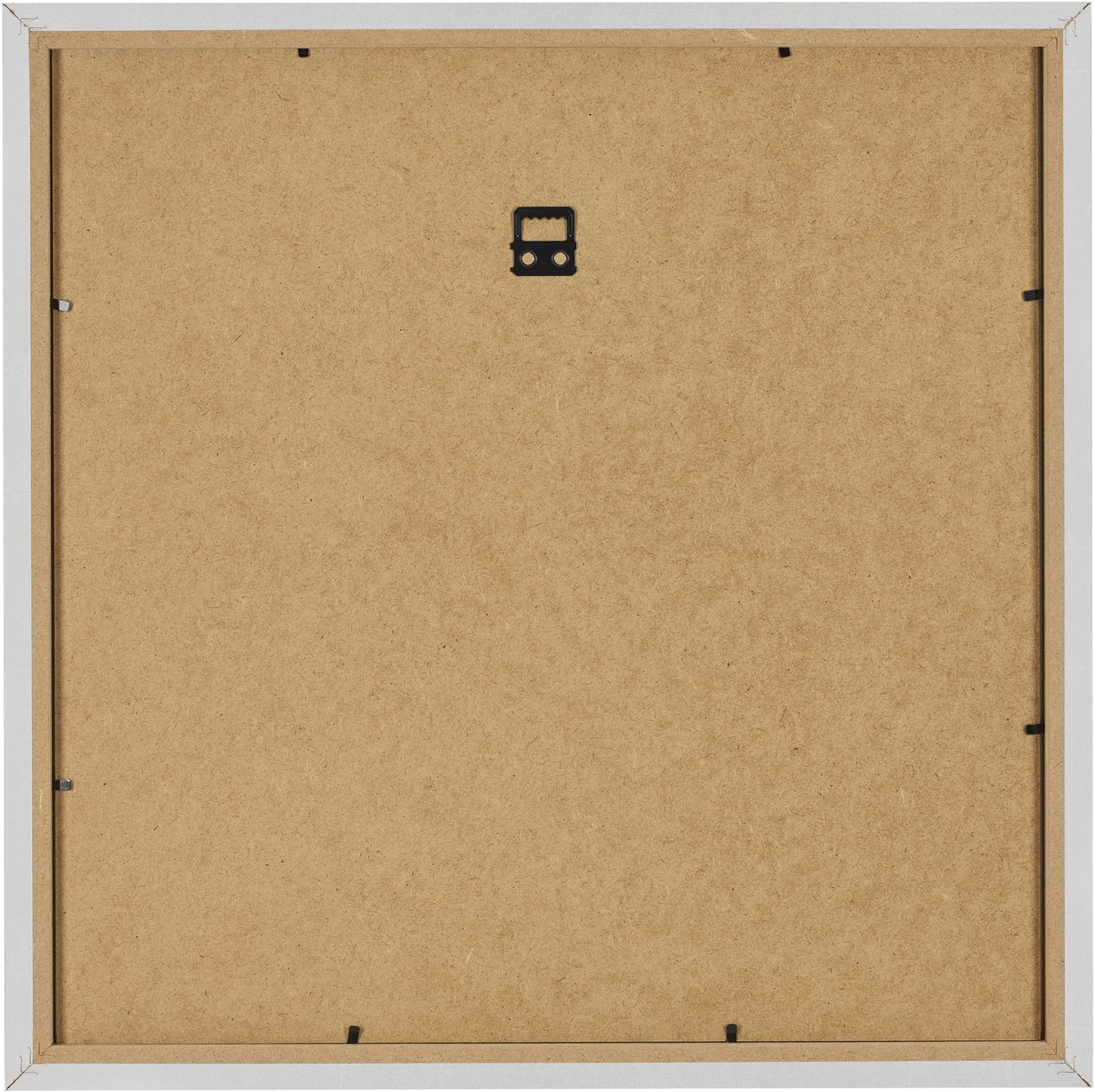 Fotolijst 25x25 cm - MDF - Zilver Glanzend Vintage - Benno