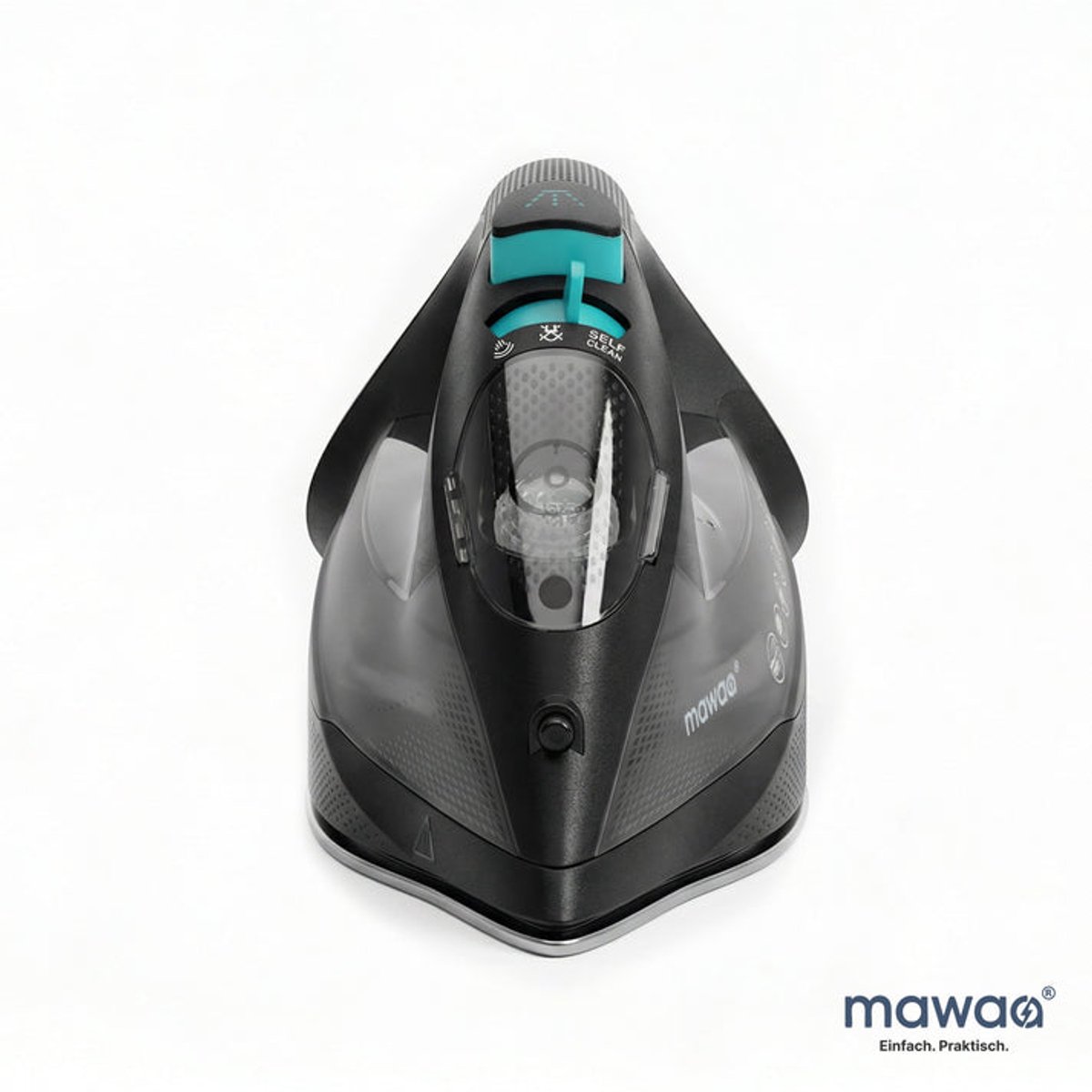 mawaa stoomstrijkijzerN 2400W keramische zool 350ml Anti-Kalk Zwart
