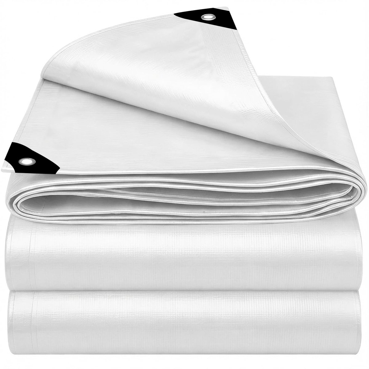 waterdicht buitenzeil, dekzeil met oogjes van polyethyleen, waterdicht zeil voor buiten, tuin, paviljoen, camping, zwembad, auto, boot, hout, 1 x 2 m