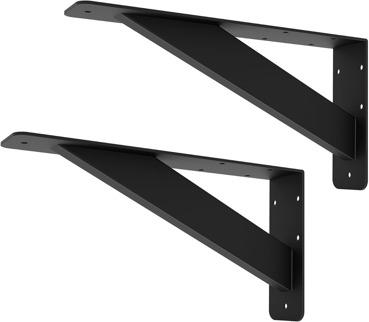 Duty aanrechtsteunbeugels, 304x152mm - wandgemonteerde massieve plankdragers, maximale belasting 181kg