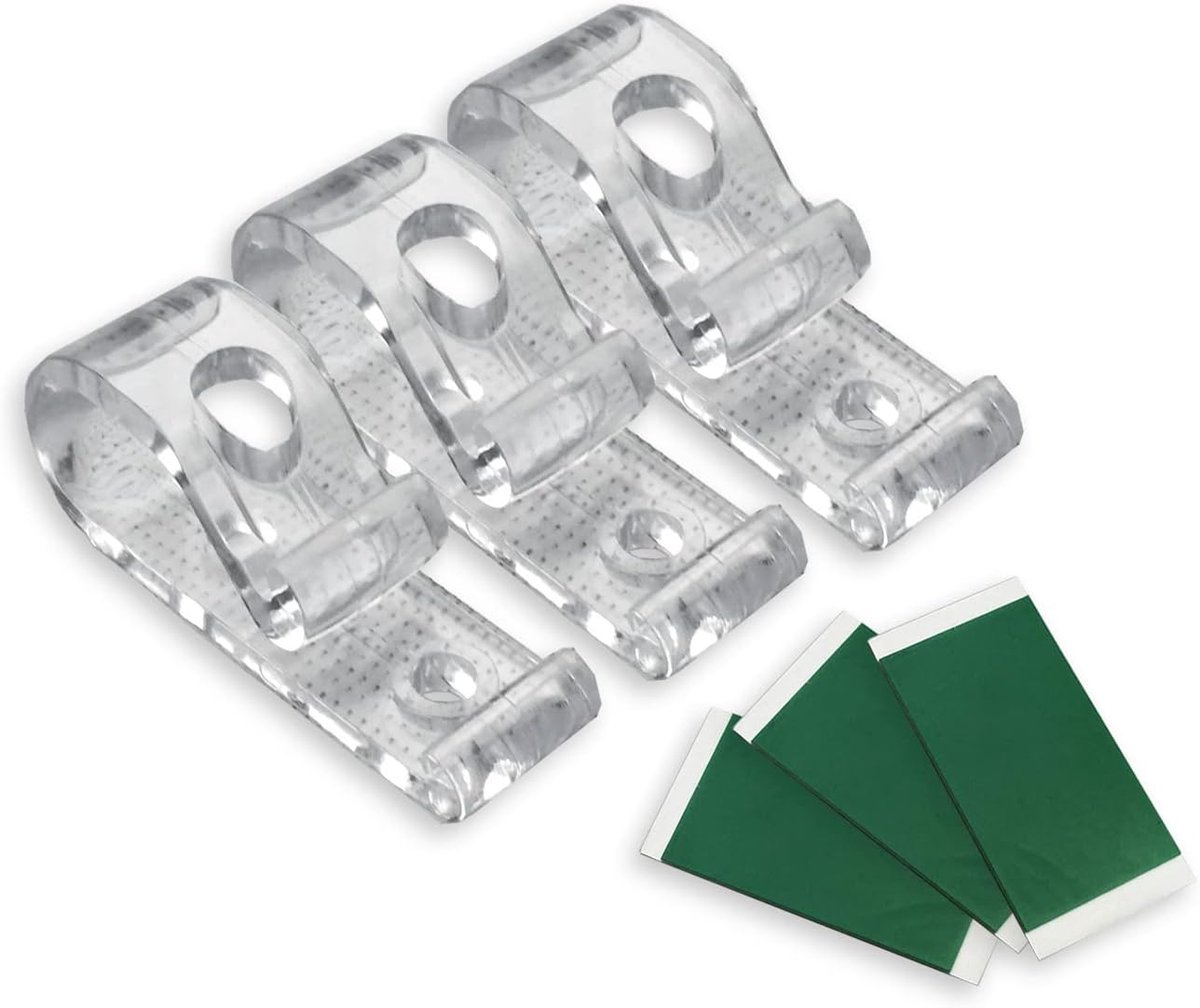 kettinghouder, rolgordijn, zelfklevend, lang, kinderbeveiliging zonder boren, bedieningsketting, jaloezieën, plissé, 3 stuks