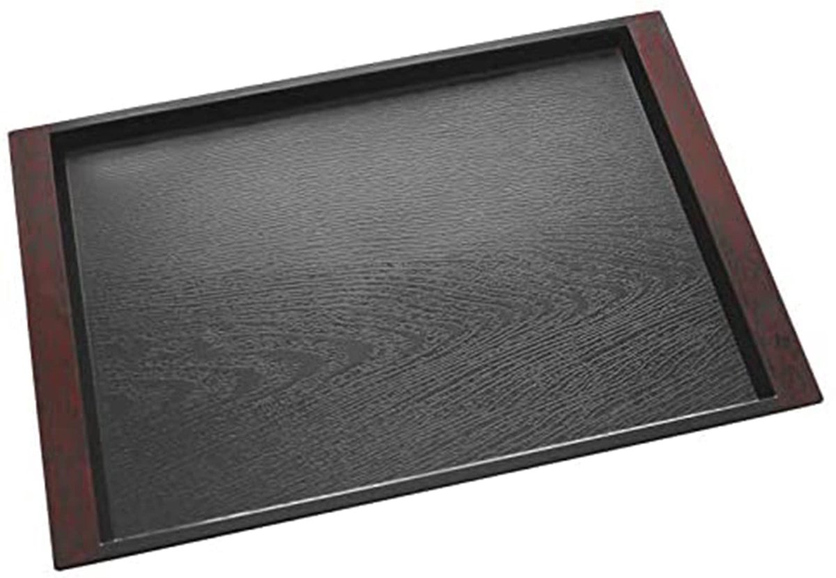 trays, antislip houtkorrelbakken, bijgerechten van het hotel en theebladen, verdikte en barst-resistente kleine commerciële klinkerbakken,53CM