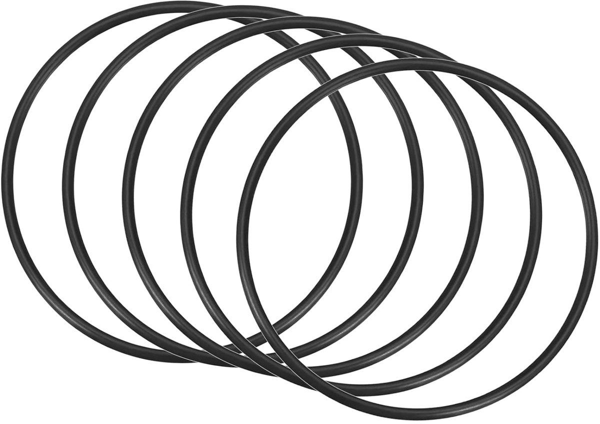 5 stuks nitrilrubber rubberen ringen voor reparatie 70 mm x 64 mm x 3 mm, voor waterkraan, loodgieter, reparatie afdichting, zwart