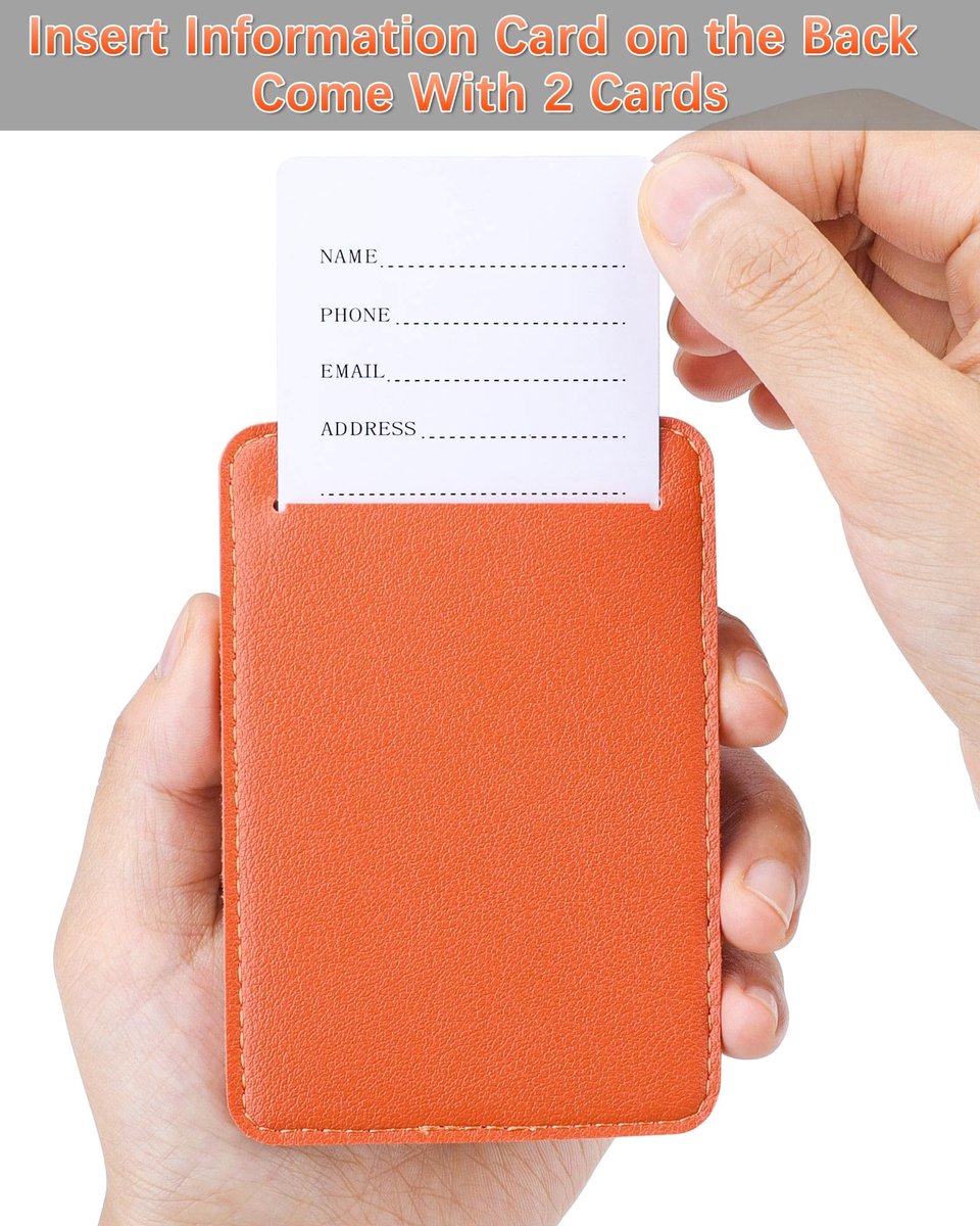 4-pack Bagagelabels, Bagagelabels voor koffers, Bagageetiketten, microvezel leer, sterk, duurzaam, opvallend, reislabels, reisaccessoires, oranje