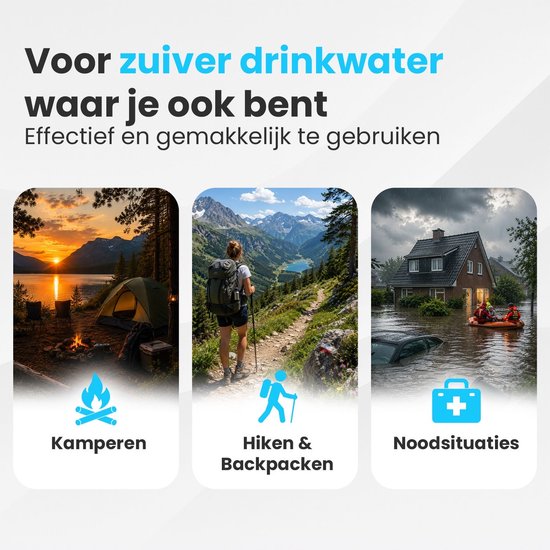 Zwoli® Waterfilter - 4000L - Waterzuiveringsapparaat - Noodpakket - Waterfiltersysteem - Groen — afbeelding 2