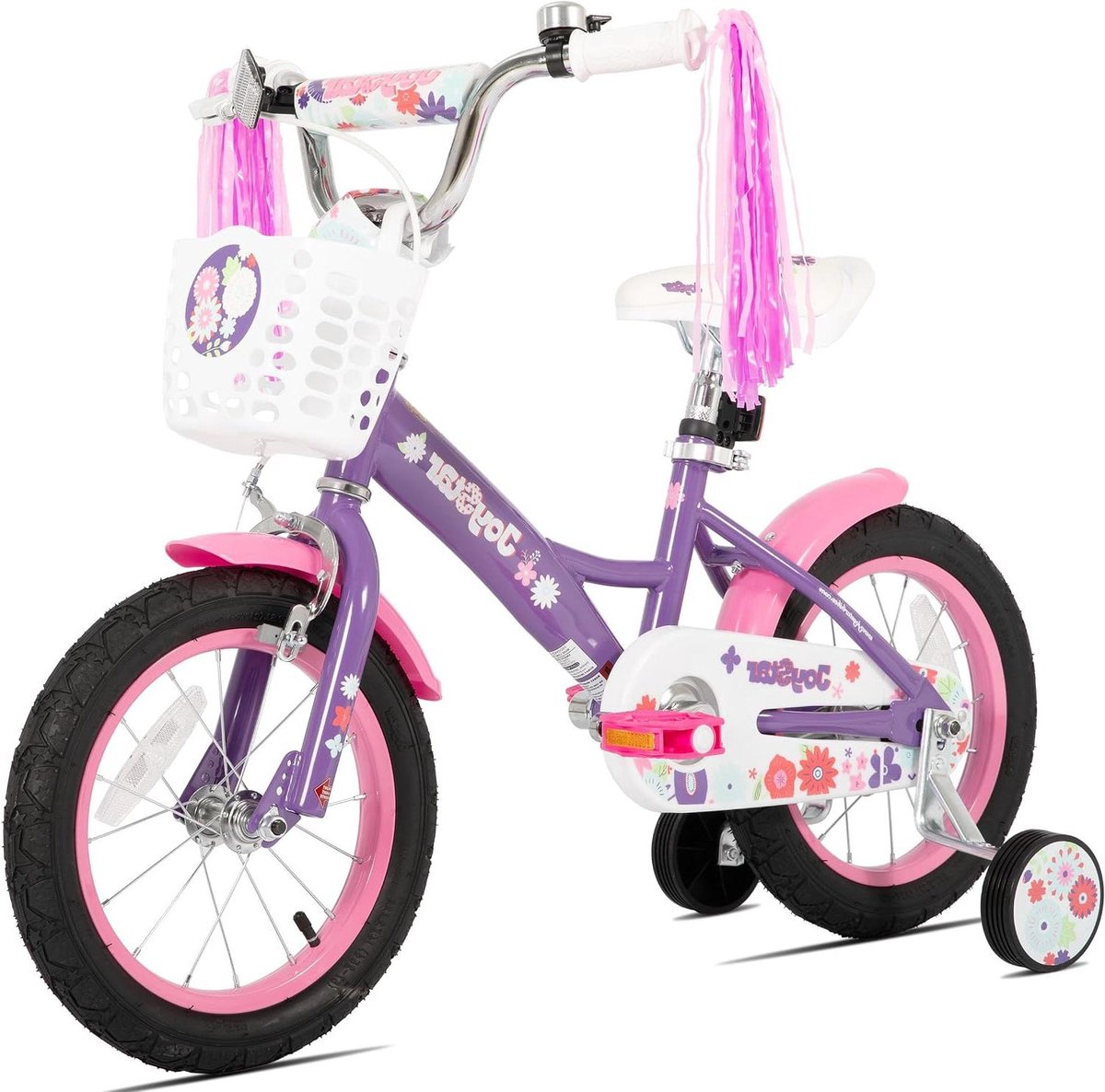 Kinderfiets sfiets Kinder Leren Fietsen Met Stabilisator 12 Inch Paars