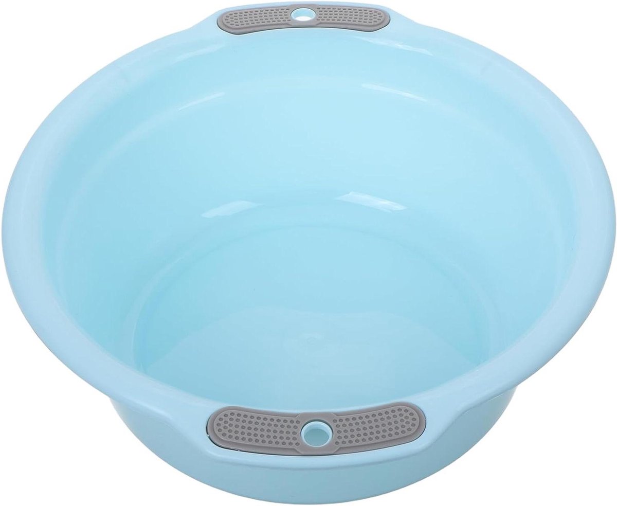 Waskom met Handgrepen - Wasbak Babybadje - Groenten Wassen - Verdikt Plastic Materiaal - 30x23x10 cm - Hemelsblauw