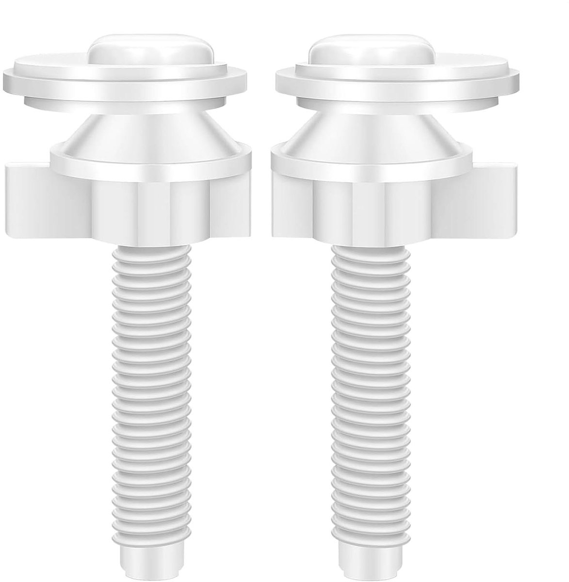 Toiletbril Schroeven - Bevestigingsset Toiletbril - Badkamer Reparatie - Universele Compatibiliteit - 10 x 10 x 2 cm - Wit