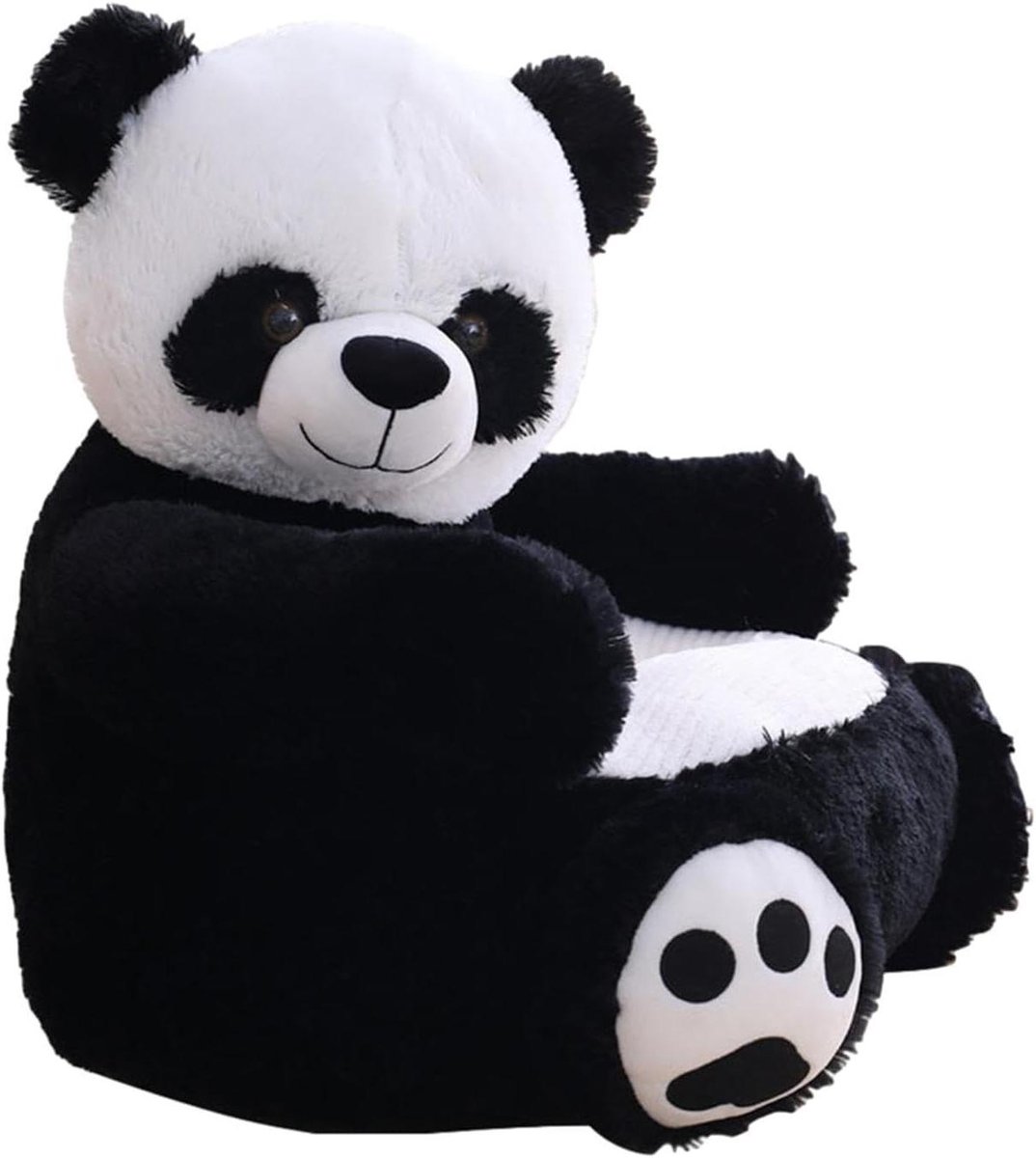 Kinder Stoel - Dierenbank Pluche - Spelen en Rusten - Zacht Panda Design - 55 cm - Grote Panda
