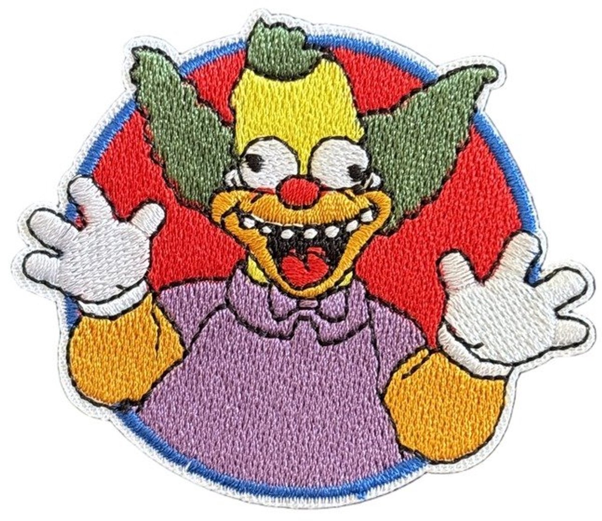 Patchy® – Krusty de Clown Strijk Embleem Patch 7.5 x 6.5 cm