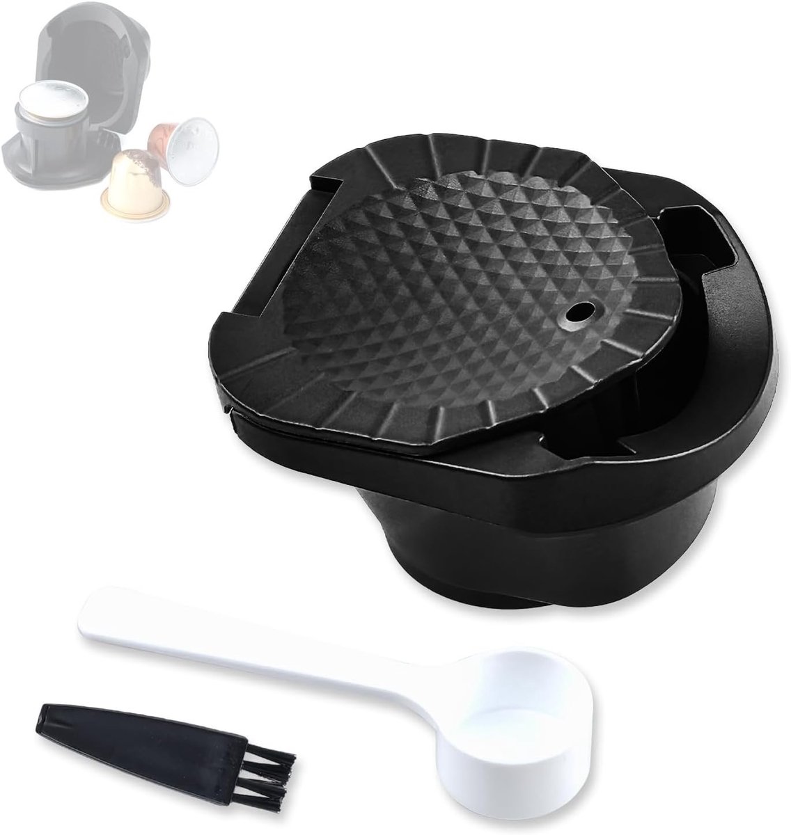Herbruikbare Koffiecapsule Adapter voor het Vullen van Koffiepoeder met Duurzame Capsules, Geschikt voor Dolce Gusto en andere Systemen