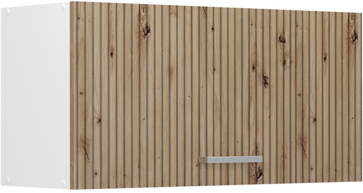 Vicco Hangkast R-Line, Artisanaal eiken/Wit, 80 cm Plat