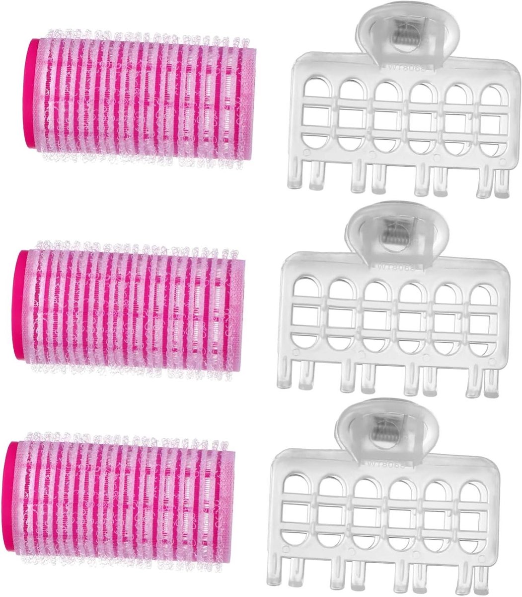 Haarkrultangen Set - Haarrollers Krulspelden - Haar Stijlen - Zonder Haar Beschadigen - 6 Stuks - Zoals Getoond