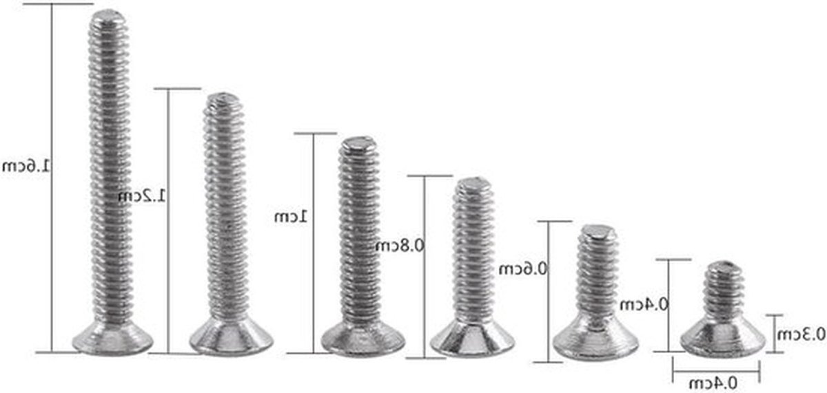 Complete Set van 250 Stuks M2 Hex Socket Bouten met Moeren - A2 RVS, Volledige Draad, Assortiment
