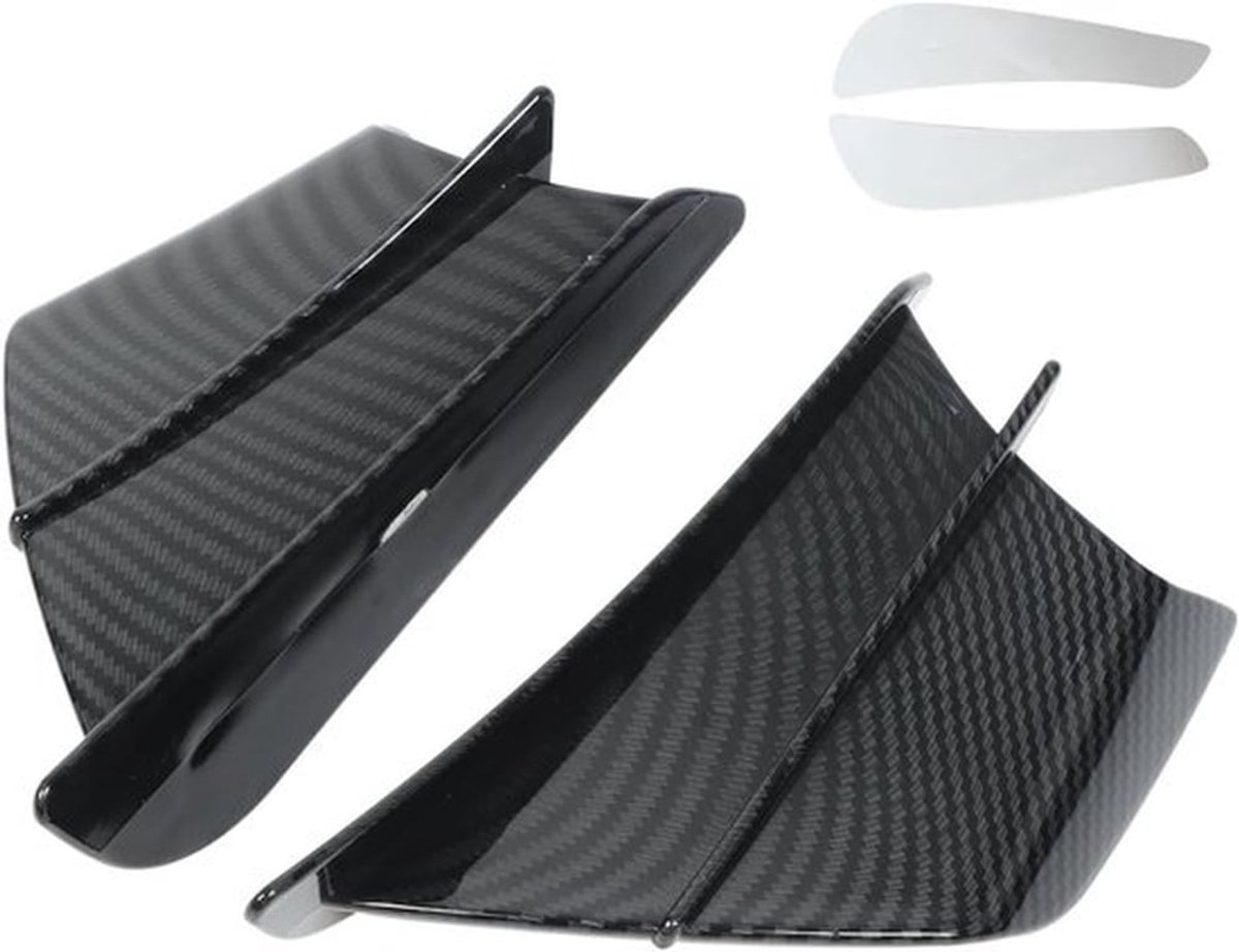 Aerodynamische Winglets voor Motoren, Carbon ABS Fibre Fairing, Universele Spoiler Accessoire voor Verbeterde Stabiliteit en Prestaties