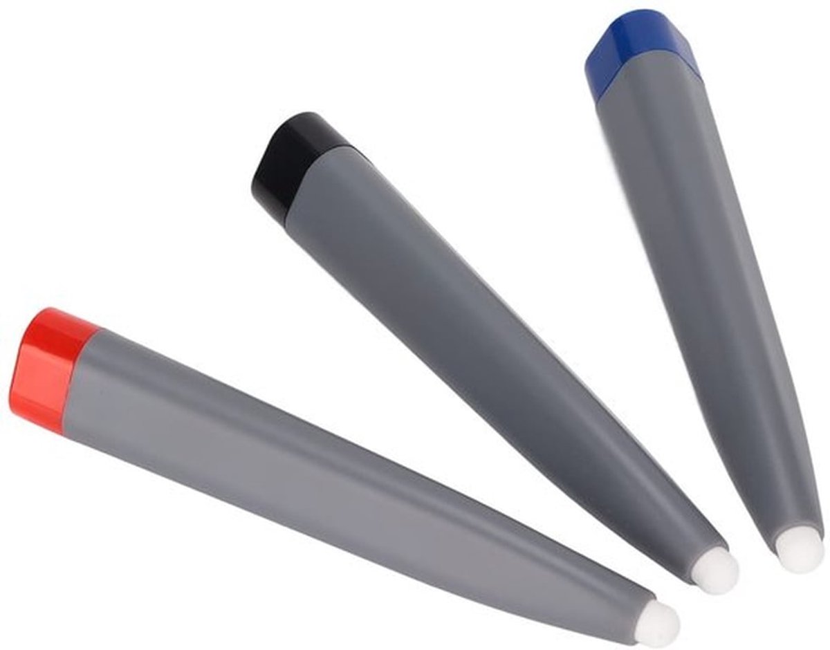 Styluspen 3-delig - Interactieve Whiteboard-pen - Touchscreen-pen - Tablet-stylus - Duurzaam ABS-materiaal - Lichtgewicht en compact - Touchscreenpen