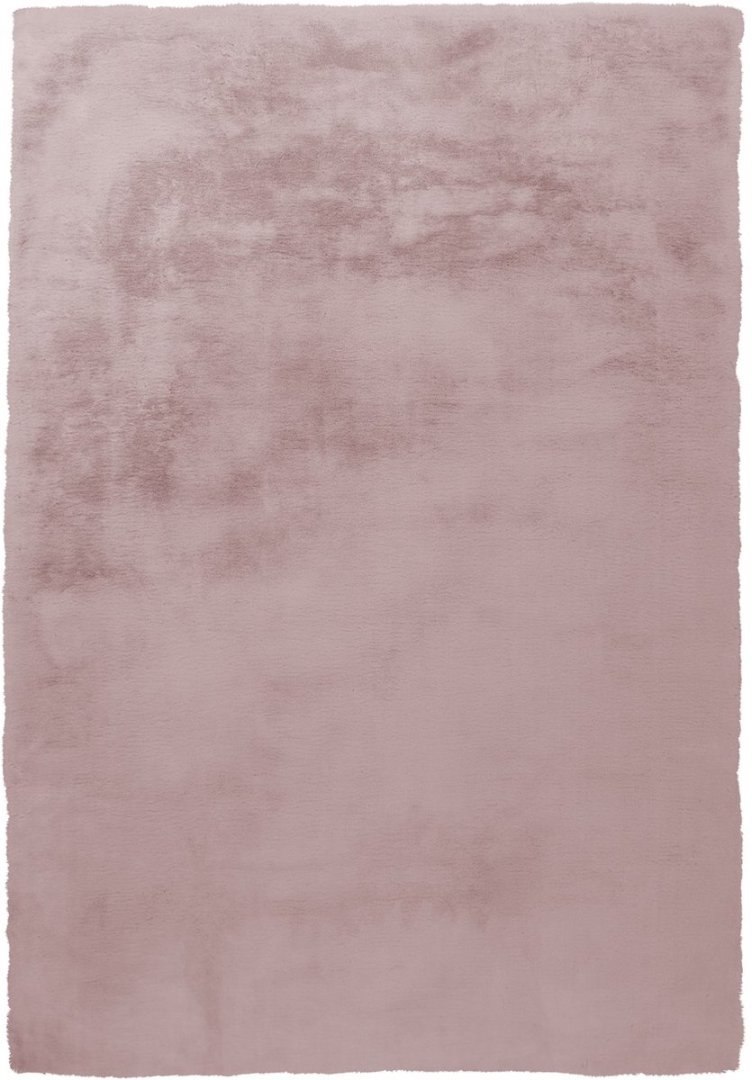 Padiro hoogpolig vloerkleed 180 x 280 cm - roze - vintage patroon - geschikt voor vloerverwarming - van polyester