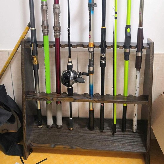Biljart Keu Houder - Keurek Pooltafel - Keus Organiseren - Ruimtebesparend Ontwerp - 60x18x57cm - Bruin — afbeelding 3