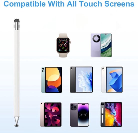 Tabletpen 2-delige set - Universele Styluspen - Nauwkeurige Touchpen - Mobiele Telefoonpen - Antislip - Transparante Schijfpunt - Stylus — afbeelding 4