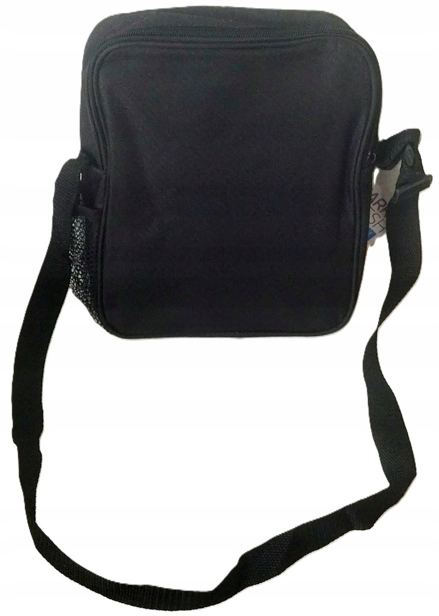Merkloze Lunchtas / Schoudertas 19x23,5x5,5 cm - Zwart